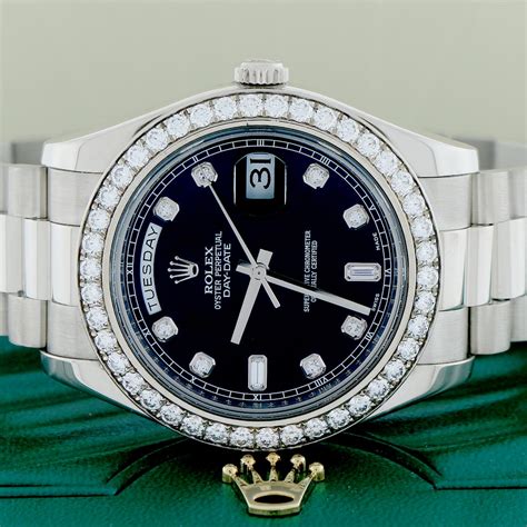 rolex white gold day date president|Rolex presidential 41mm white gold.